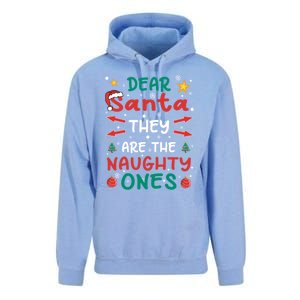 Dear Santa They Are The Naughty Ones Christmas Great Gift Unisex Surf Hoodie