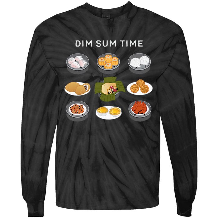 Dim Sum Time Tie-Dye Long Sleeve Shirt