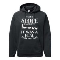 Dog Sledding That Slope Was So Easy Performance Fleece Hoodie