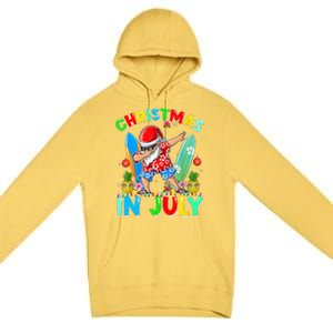 Dabbing Santa T Christmas In July Hawaiian Xmas Premium Pullover Hoodie