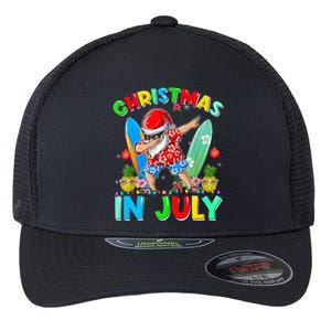 Dabbing Santa T Christmas In July Hawaiian Xmas Flexfit Unipanel Trucker Cap