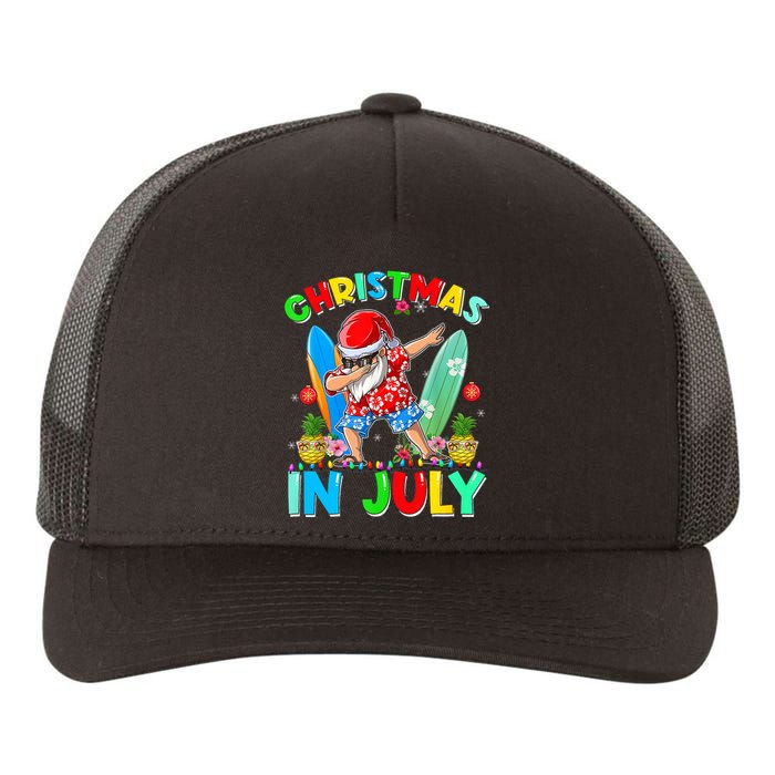 Dabbing Santa T Christmas In July Hawaiian Xmas Yupoong Adult 5-Panel Trucker Hat