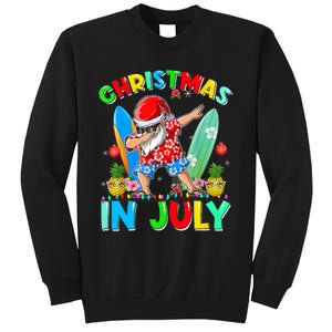 Dabbing Santa T Christmas In July Hawaiian Xmas Sweatshirt