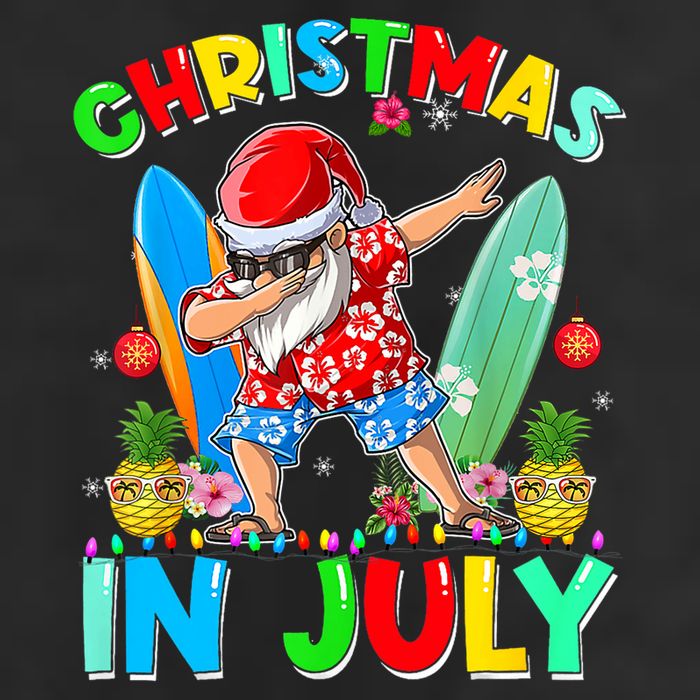 Dabbing Santa T Christmas In July Hawaiian Xmas Adult Drive Performance Visor