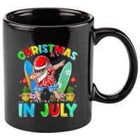 Dabbing Santa T Christmas In July Hawaiian Xmas 11oz C Handle Ceramic Mug