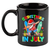 Dabbing Santa T Christmas In July Hawaiian Xmas 11oz C Handle Ceramic Mug