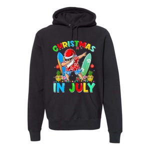 Dabbing Santa T Christmas In July Hawaiian Xmas Premium Hoodie