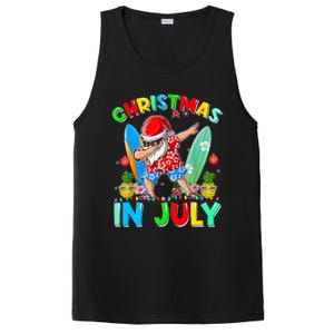 Dabbing Santa T Christmas In July Hawaiian Xmas PosiCharge Competitor Tank