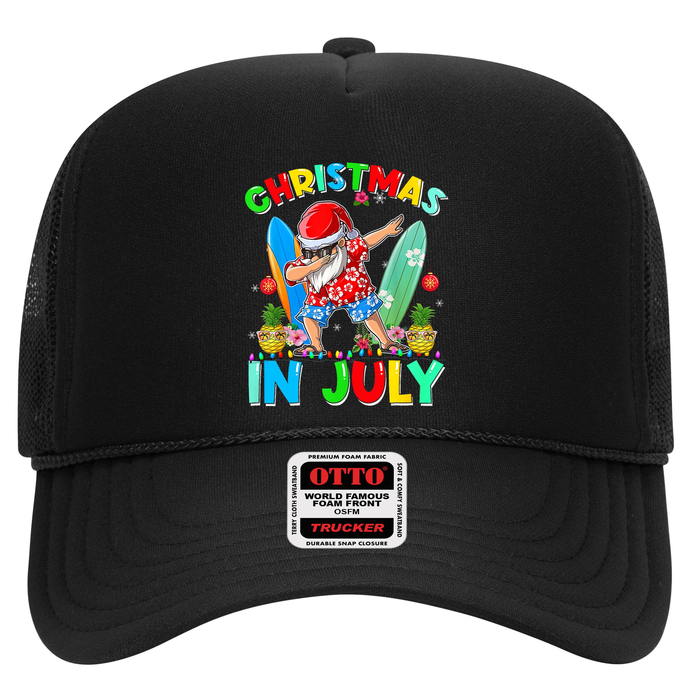 Dabbing Santa T Christmas In July Hawaiian Xmas Hat