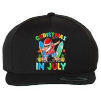 Dabbing Santa T Christmas In July Hawaiian Xmas Wool Snapback Cap