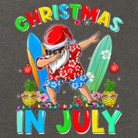 Dabbing Santa T Christmas In July Hawaiian Xmas Cotton Canvas Backpack