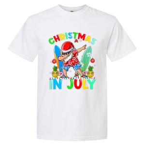 Dabbing Santa T Christmas In July Hawaiian Xmas Garment-Dyed Heavyweight T-Shirt