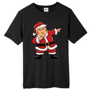 Dabbing Santa Trump Xmas Lights Christmas Tall Fusion ChromaSoft Performance T-Shirt