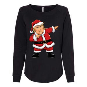 Dabbing Santa Trump Xmas Lights Christmas Womens California Wash Sweatshirt