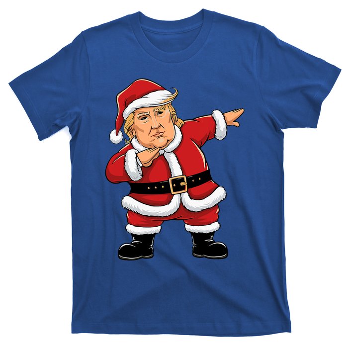 Dabbing Santa Trump Xmas Lights Christmas T-Shirt