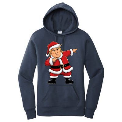 Dabbing Santa Trump Xmas Lights Christmas Women's Pullover Hoodie