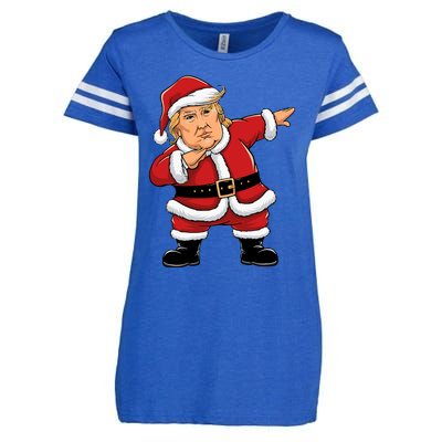 Dabbing Santa Trump Xmas Lights Christmas Enza Ladies Jersey Football T-Shirt