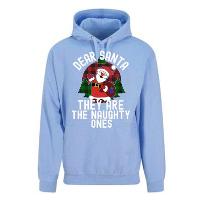 Dear Santa They Are The Naughty Ones Funny Christmas Meaningful Gift Unisex Surf Hoodie