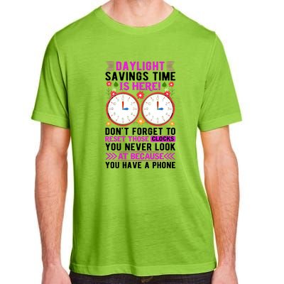 Daylight Savings Time Funny Adult ChromaSoft Performance T-Shirt