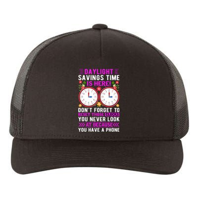 Daylight Savings Time Funny Yupoong Adult 5-Panel Trucker Hat