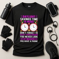 Daylight Savings Time Funny Cooling Performance Crew T-Shirt