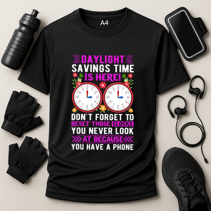 Daylight Savings Time Funny Cooling Performance Crew T-Shirt