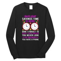 Daylight Savings Time Funny Long Sleeve Shirt