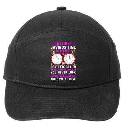 Daylight Savings Time Funny 7-Panel Snapback Hat