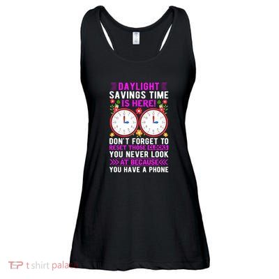 Daylight Savings Time Funny Ladies Essential Flowy Tank
