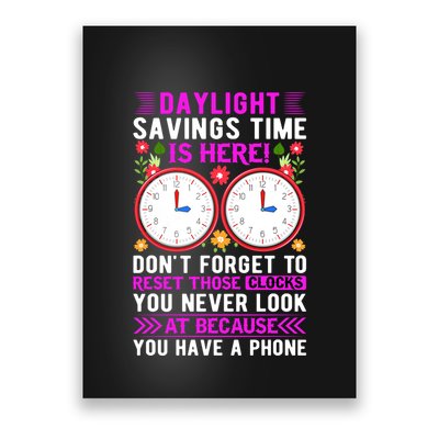 Daylight Savings Time Funny Poster