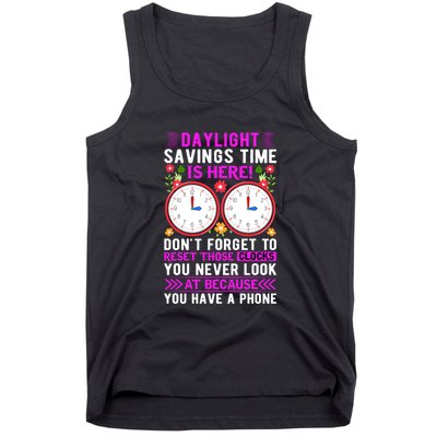 Daylight Savings Time Funny Tank Top