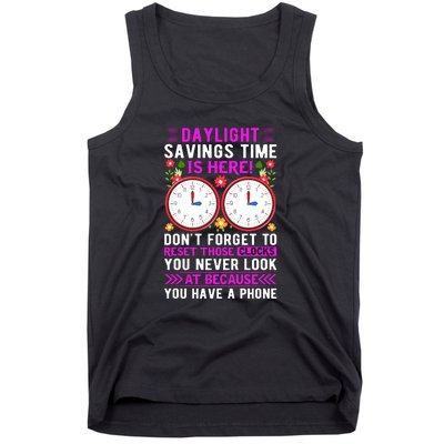 Daylight Savings Time Funny Tank Top