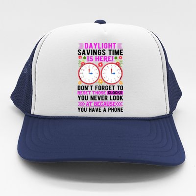 Daylight Savings Time Funny Trucker Hat