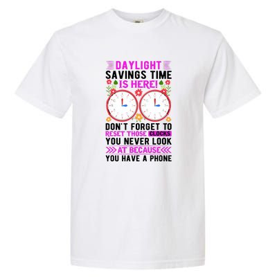 Daylight Savings Time Funny Garment-Dyed Heavyweight T-Shirt