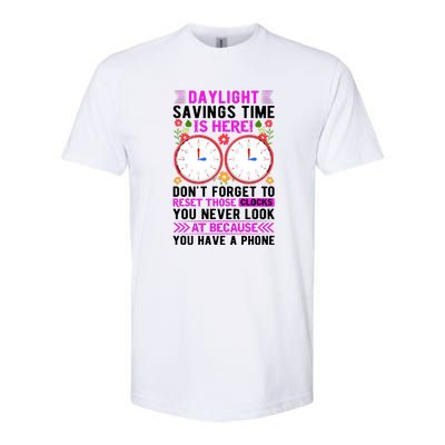 Daylight Savings Time Funny Softstyle CVC T-Shirt