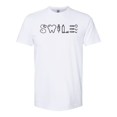 Dentist Smile Teeth Dental Hygienist Funny Dentist Softstyle CVC T-Shirt