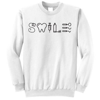 Dentist Smile Teeth Dental Hygienist Funny Dentist Sweatshirt