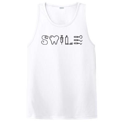 Dentist Smile Teeth Dental Hygienist Funny Dentist PosiCharge Competitor Tank