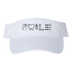 Dentist Smile Teeth Dental Hygienist Funny Dentist Valucap Bio-Washed Visor