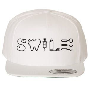 Dentist Smile Teeth Dental Hygienist Funny Dentist Wool Snapback Cap