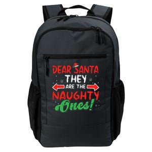 Dear Santa They Naughty Ones Christmas Xmas Daily Commute Backpack