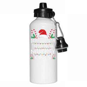 Dear Santa They Are The Naughty Ones Family Christmas Gift Aluminum Water Bottle