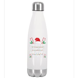 Dear Santa They Are The Naughty Ones Family Christmas Gift Stainless Steel Insulated Water Bottle