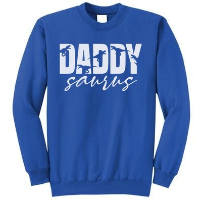 Daddy Saurus T Rex Dinosaur Daddysaurus Family Matching Gift Tall Sweatshirt