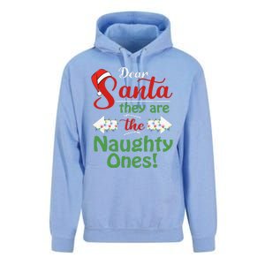 Dear Santa They Are The Naughty Ones Christmas Funny Gifts Unisex Surf Hoodie