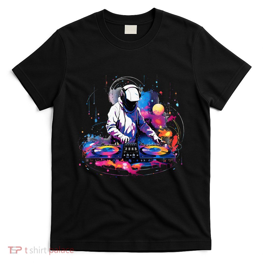 Dj Space Turntable Disc Jockey Astronaut Mixer T-Shirt