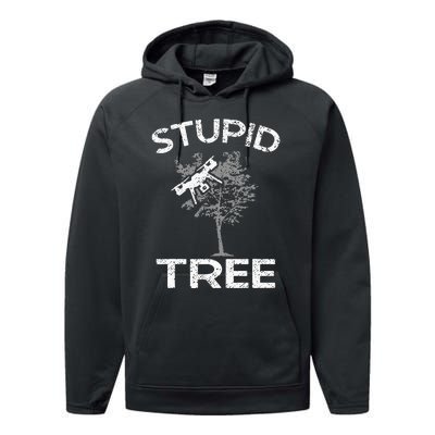 Drones Stupid Tree Rc Drone Pilot Quadcopter Fpv Performance Fleece Hoodie