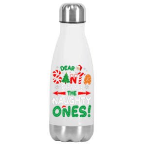 Dear Santa They Are The Naughty Ones Funny Christmas Gifts Stainless Steel Insulated Water Bottle