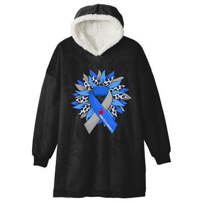 Diabetes Sunflower Type T1D T2D Diabetic Diabetes Awareness Hooded Wearable Blanket