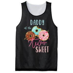 Daddy Sweet Two Donut Birthday Party Theme Girl Mesh Reversible Basketball Jersey Tank